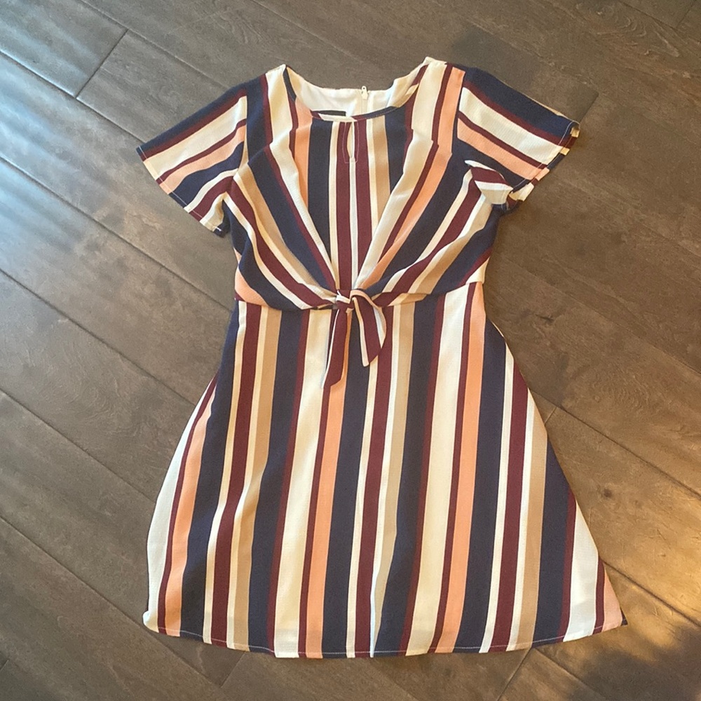 Kids In Girl striped lined dress size 10